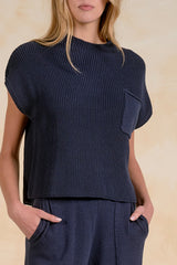 Elan Willow Sweater Navy