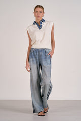 Elan Piper Top Off White