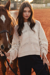 Elan Belle Sweater Off White