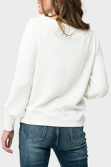 Dolman Sleeve Ribbed Cozy Knit Top