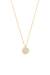 Tai Simple Chain Cz Disc Necklace