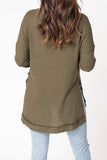 Candace Long Sleeve Thermal Henley Tunic Top