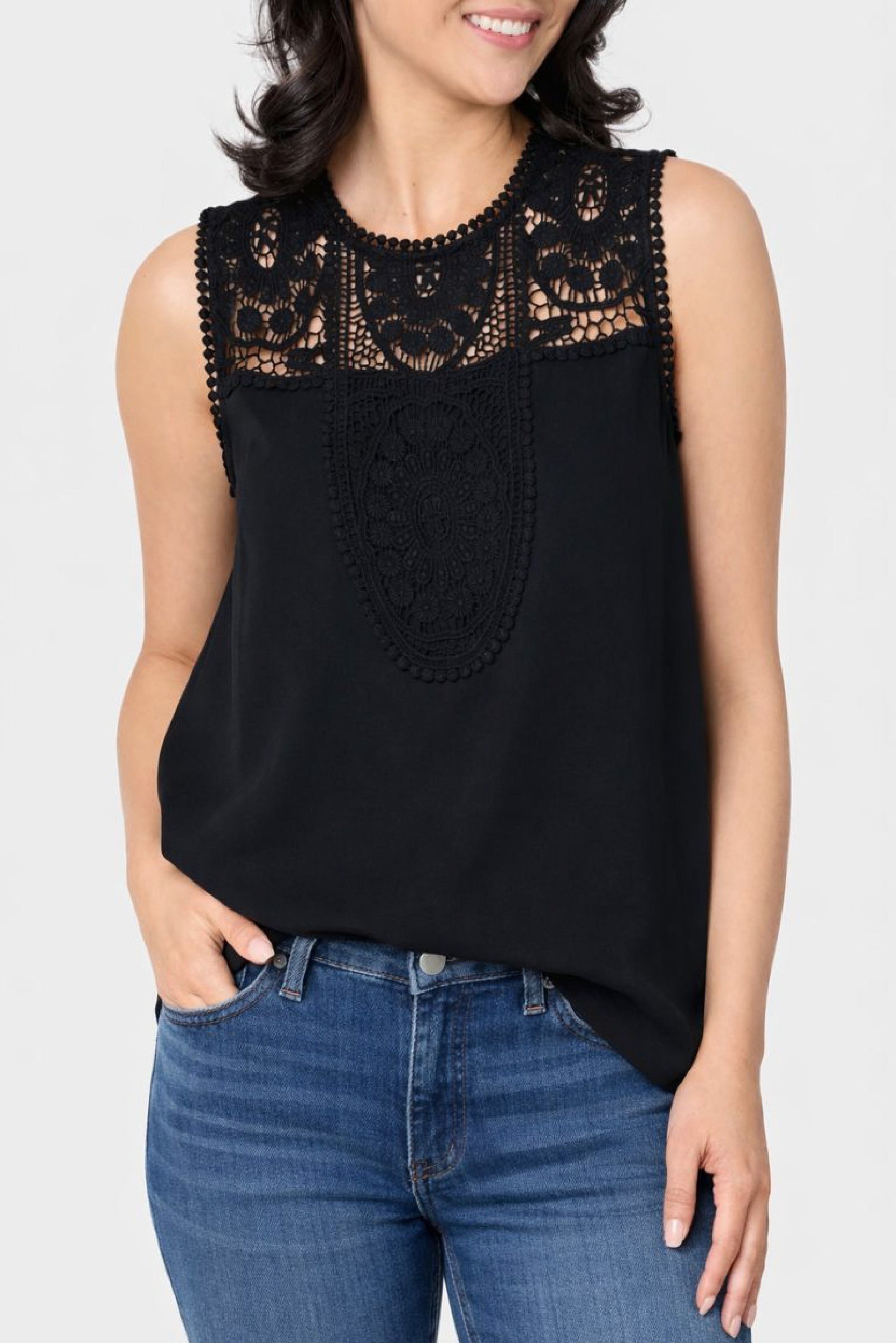 【yo BIOTOP】lace sleeveless top BIOTOP(ビオトープ) / 【yo BIOTOP】lace long sleeve top (トップス