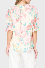 Khloe Ruffle Button Down Blouse
