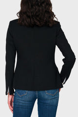 Notch Collar Blazer in Black