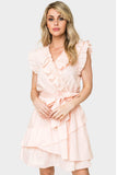 Ruffles for Days Wrap Dress With Belt