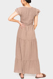 Smocked Flutter Dress