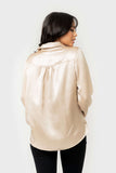 Luxe Lounge Silky Wrap Shirt