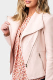 Stretch Knit Moto Jacket