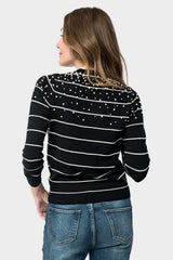 Frosted Long Sleeve Crew Neck Sweater