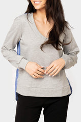 Sarasota  Ladies V-Neck French Terry Pullover with Script Name