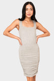 Side Rouched Tank Dress