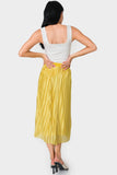 Erin Shine Pleated Midi Skirt
