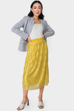 Erin Shine Pleated Midi Skirt