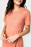 Lindsey Belted Midi T-Shirt Dress