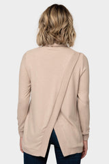 Cozy Knit Tunic with Asymmetrical Back Detail