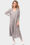Cozy Fleece Long Belted Cardigan