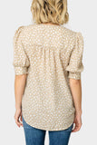 Puff Sleeve V-Neck Blouse